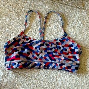 LULULEMON, multi color sports bra. Size 6